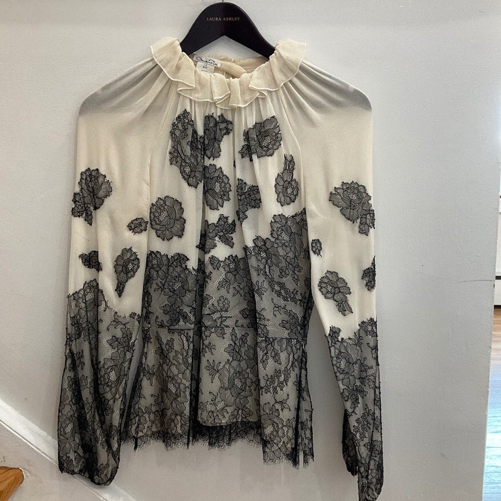 Oscar De La Renta silk women’s top